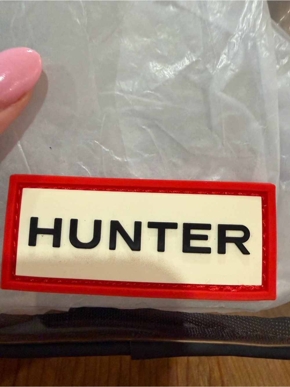 Hunter Clear Crossbody with Black Trim and Red Logo Patch - Picture 8 of 10
